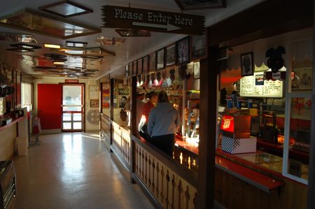 Cherry Bowl Drive-In Theatre - Inside Snack Bar